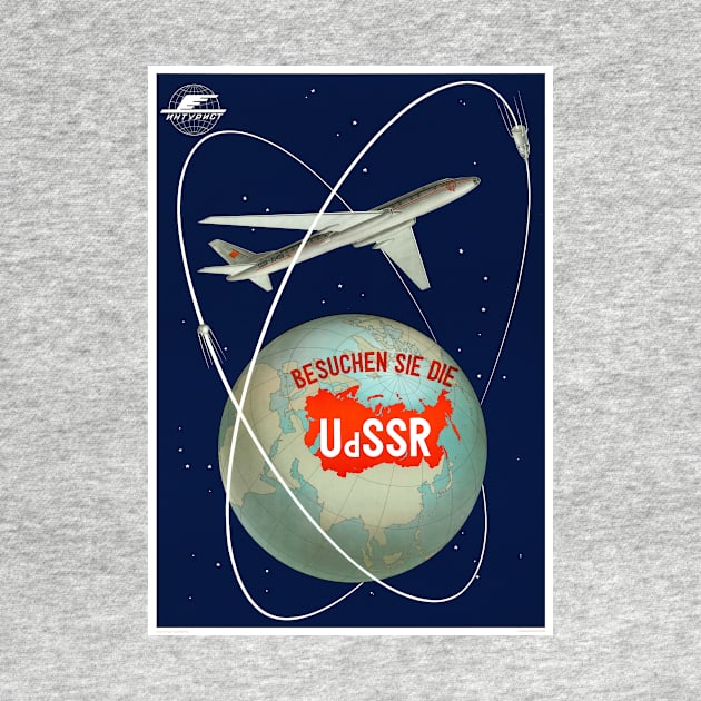 Vintage Travel Poster Russia Visit the USSR by vintagetreasure